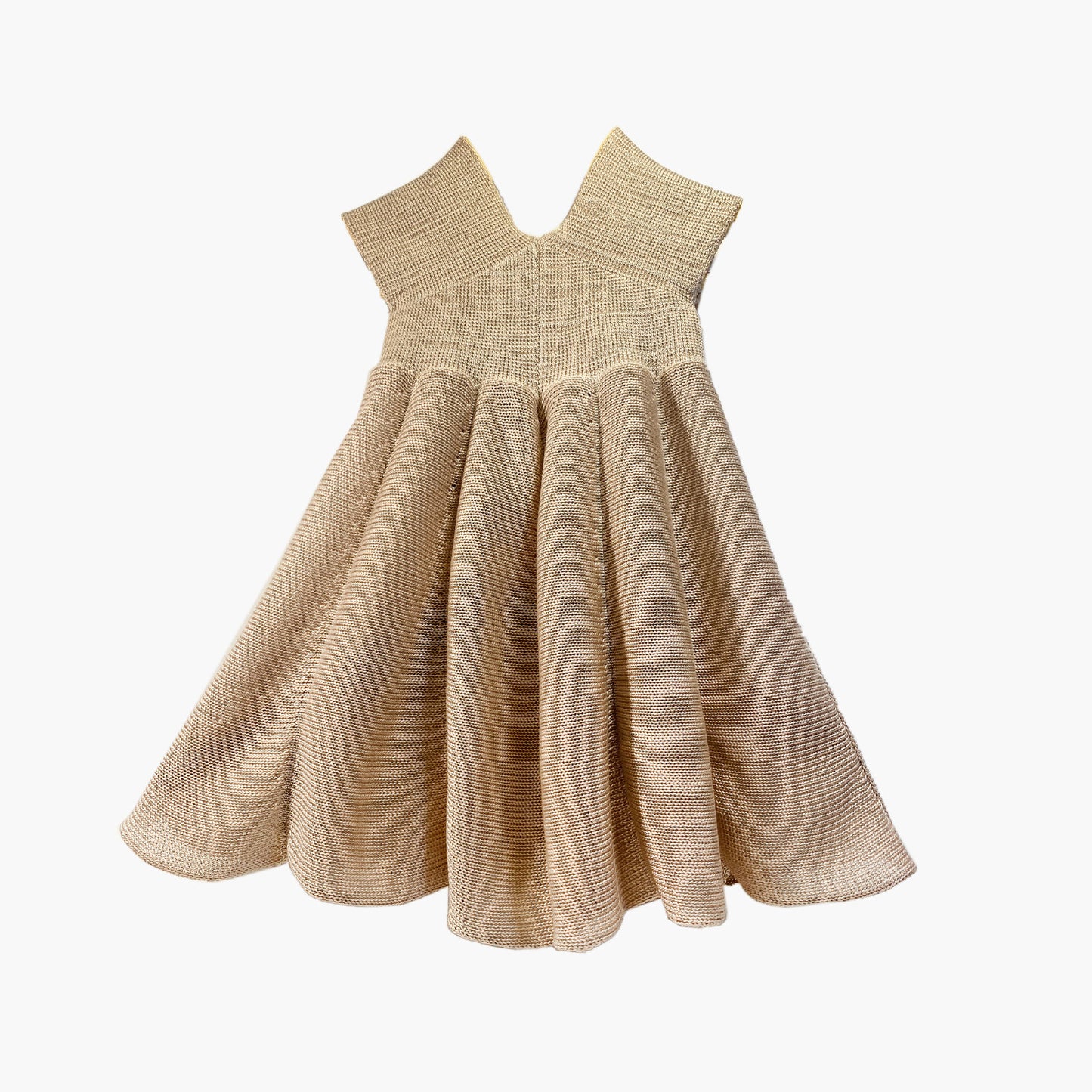 Sommerkleid von vincente aus Tencel/Lyocell gestrickt in Beige