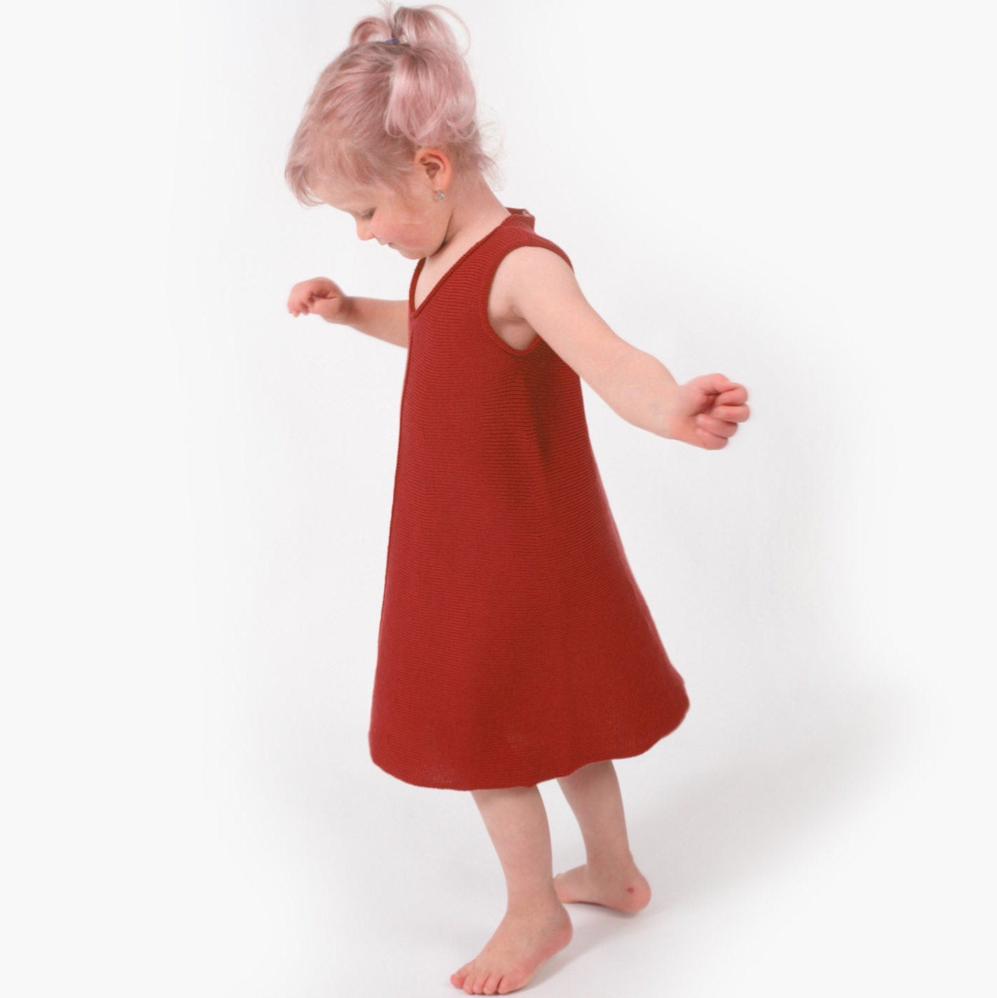 Kleid in A-Form / 100%Schurwolle (Merino)